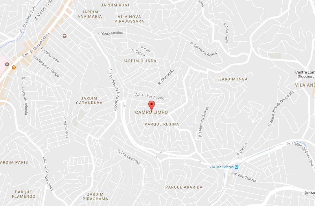 Karta över Campo Limpo São Paulo