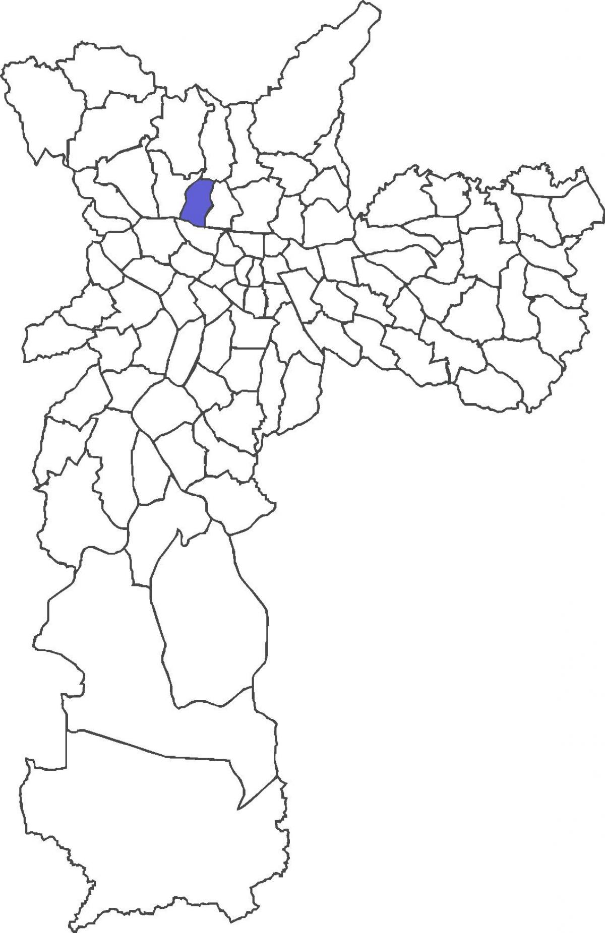 Karta över distriktet Limão