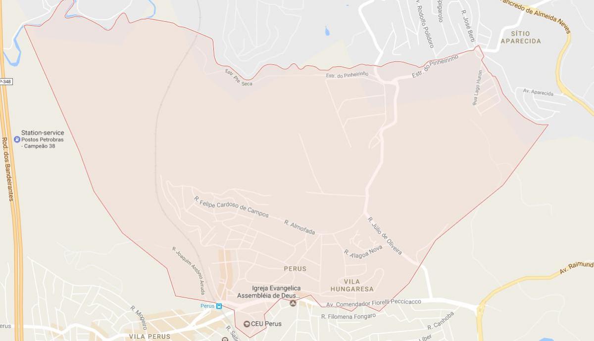 Karta över Perus São Paulo