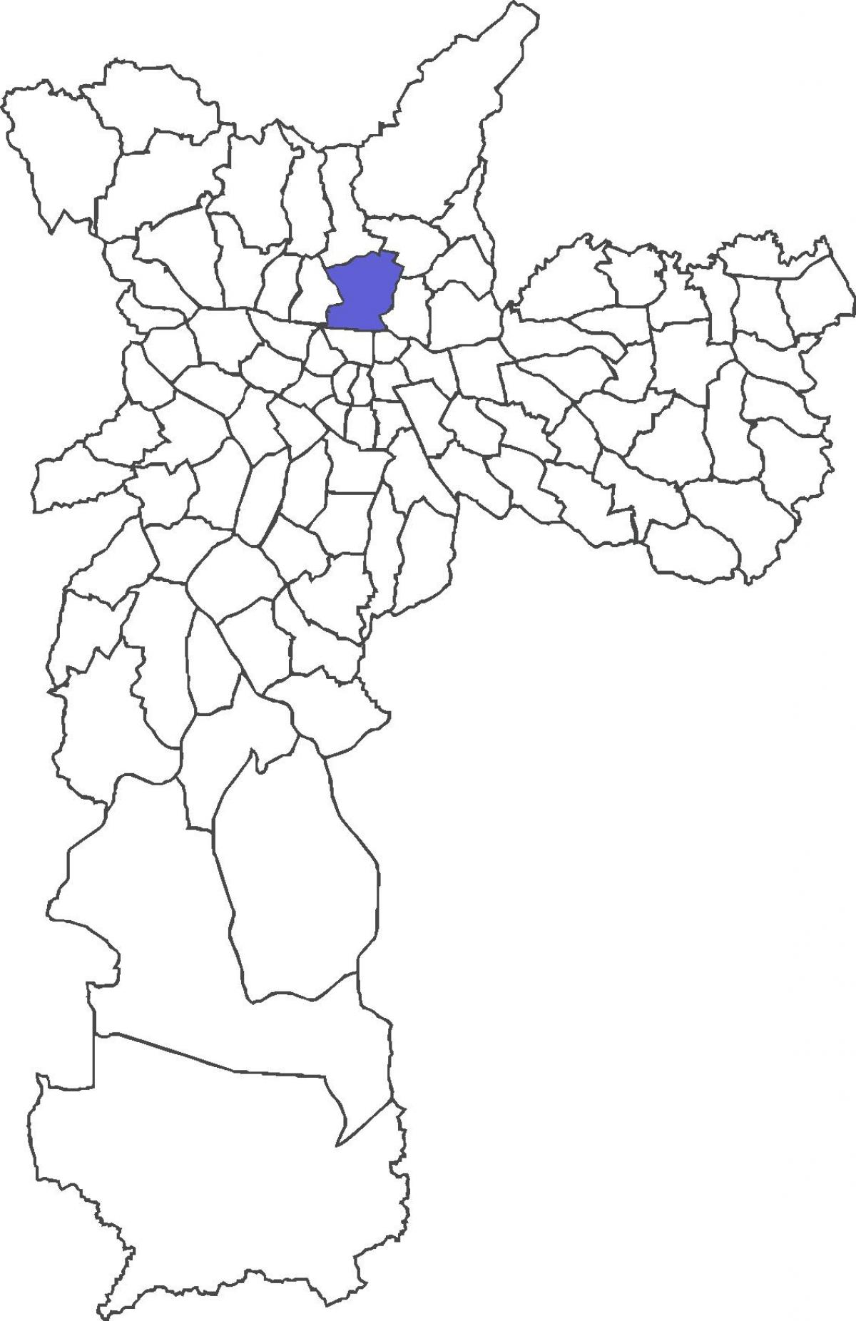 Karta över Santana distriktet