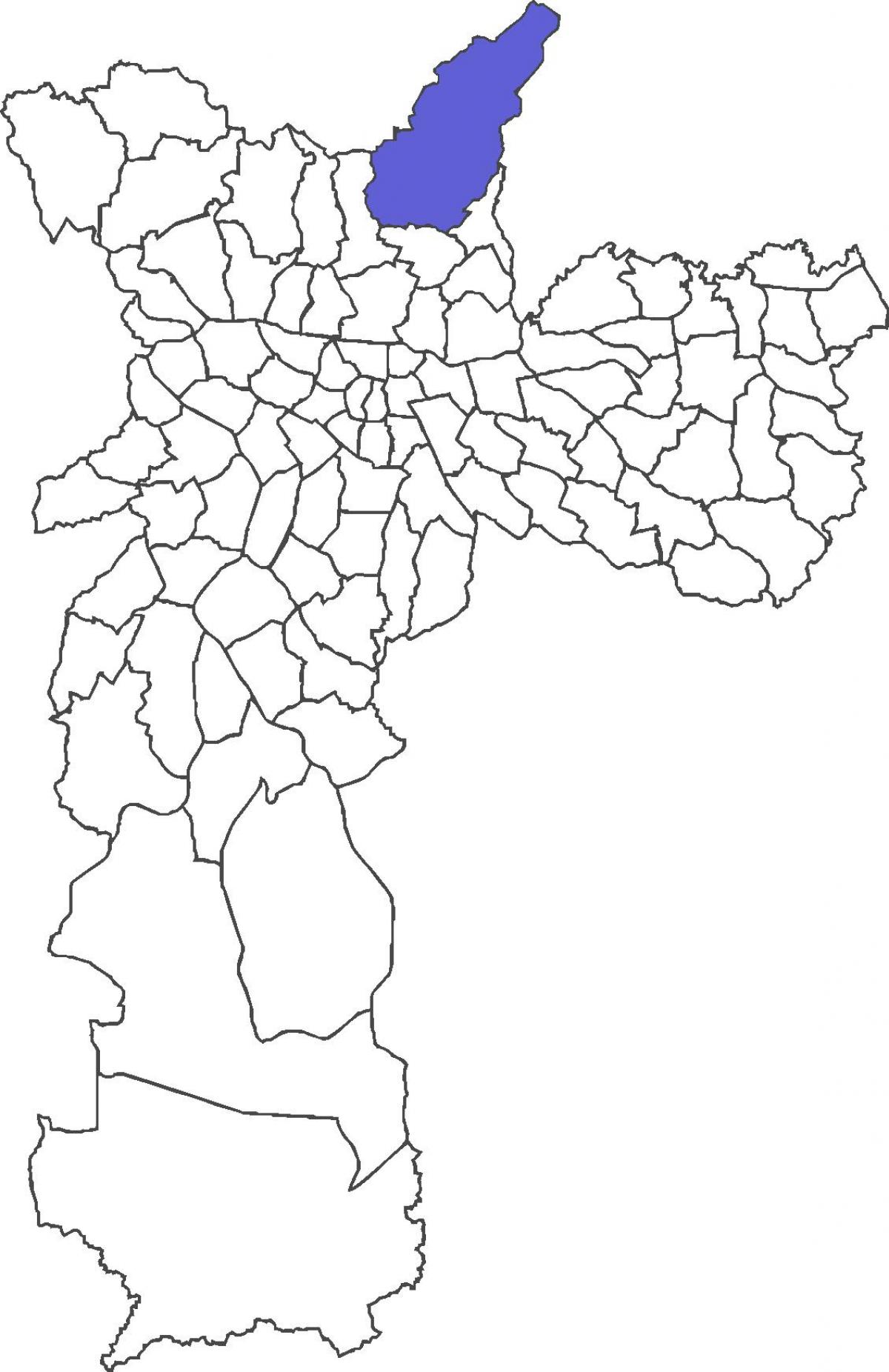 Karta över distriktet Tremembé