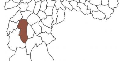 Karta över Jardim São Luís distriktet