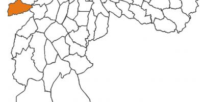 Karta över Raposo Tavares distriktet