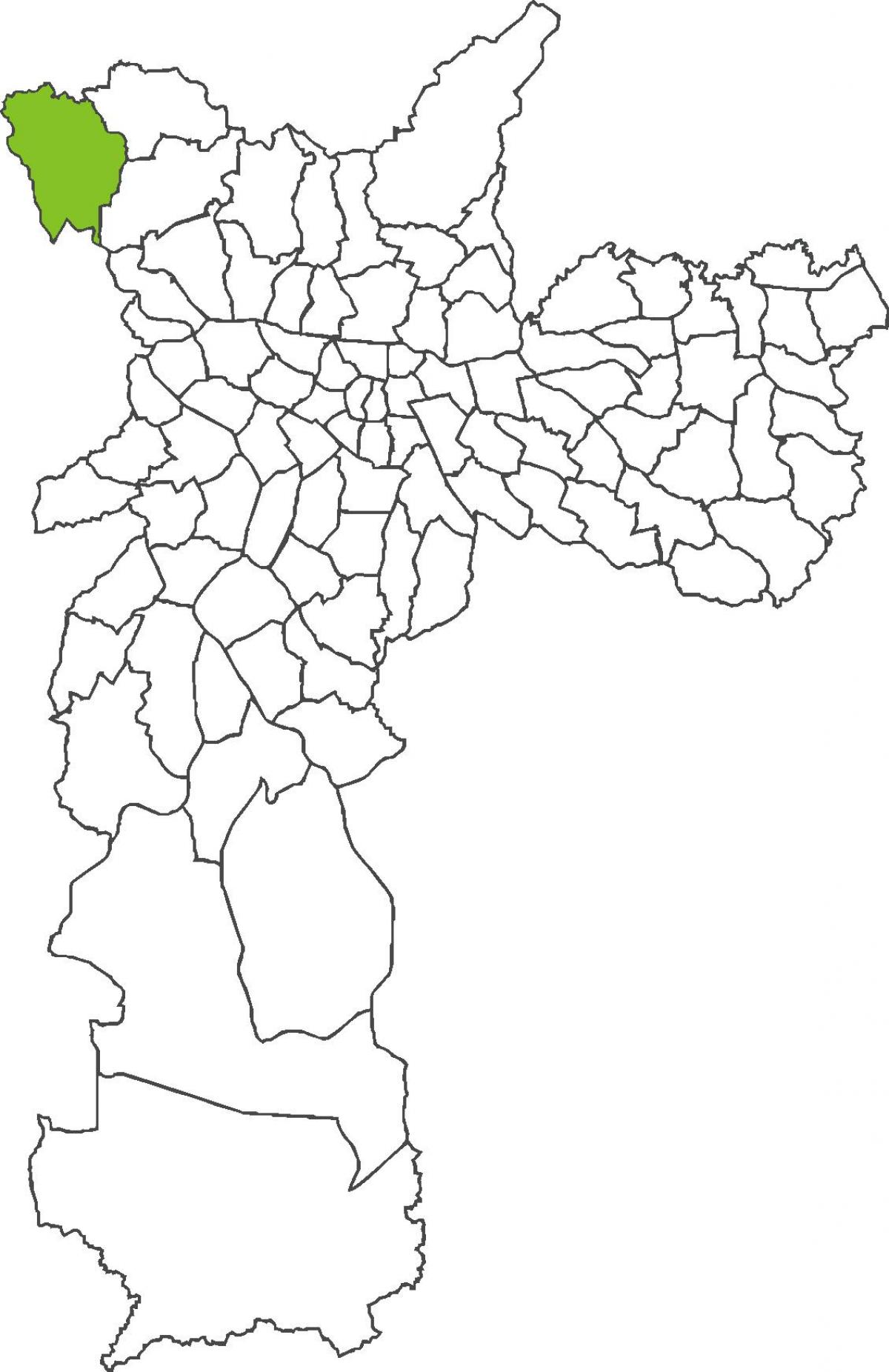 Karta över distriktet Anhangüera