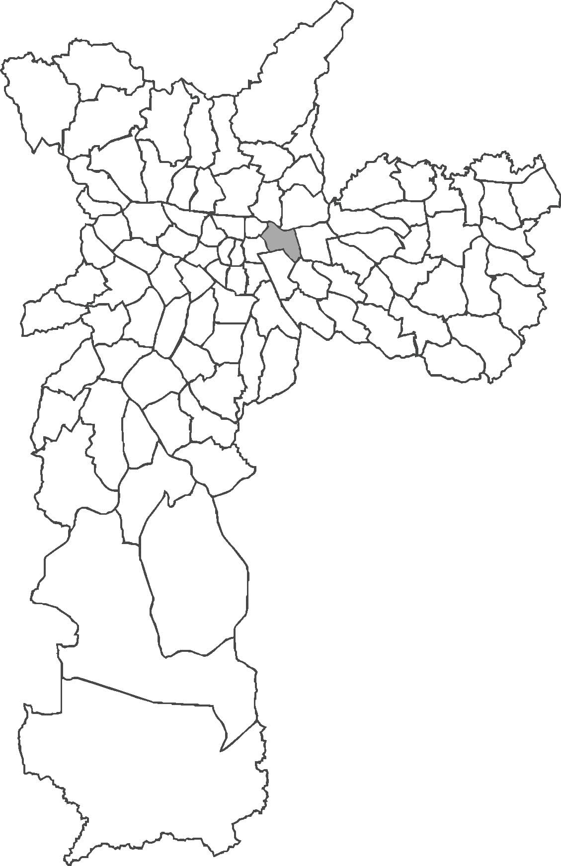 Karta över stadsdelen Belém