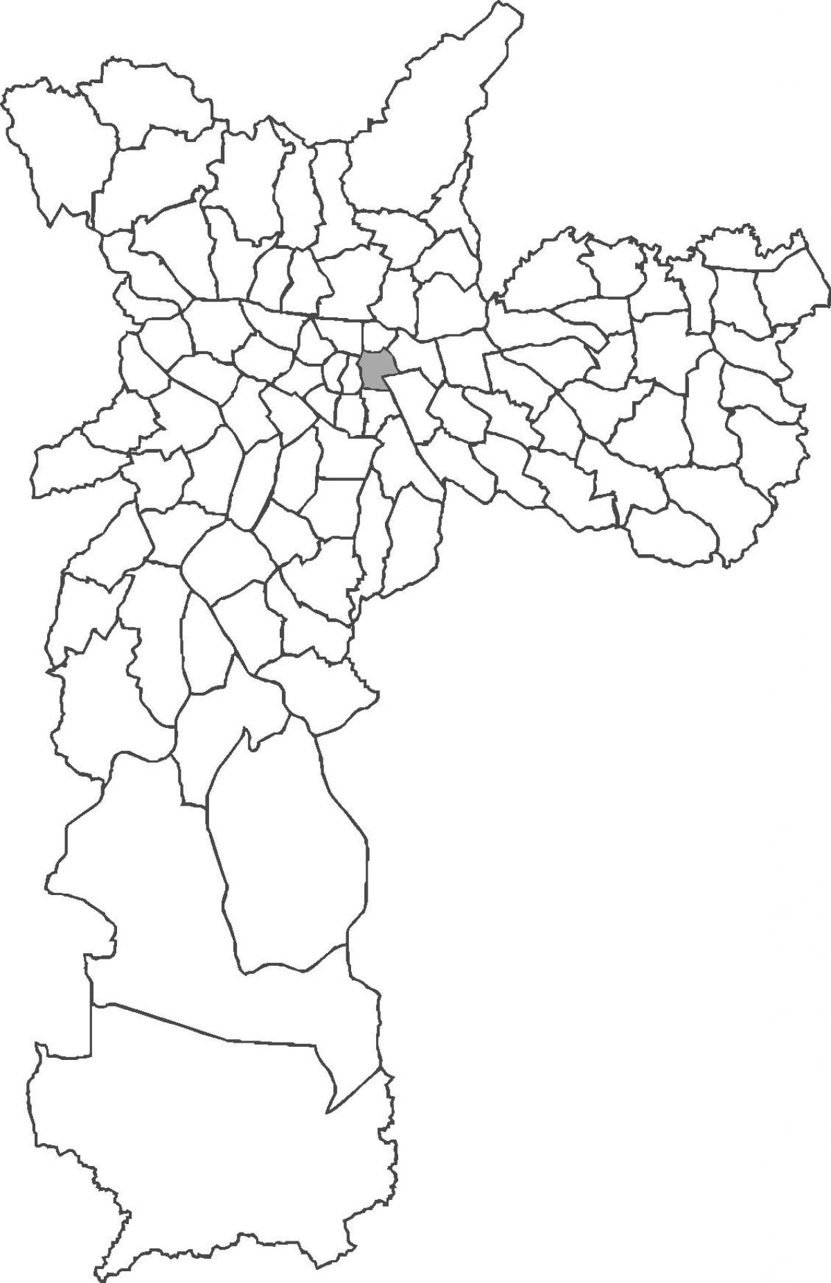 Karta över Bras-distriktet