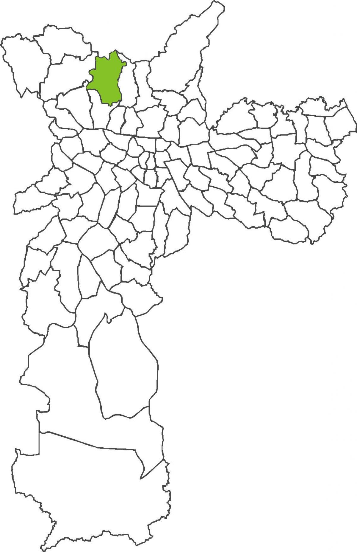Karta över distriktet Brasilândia