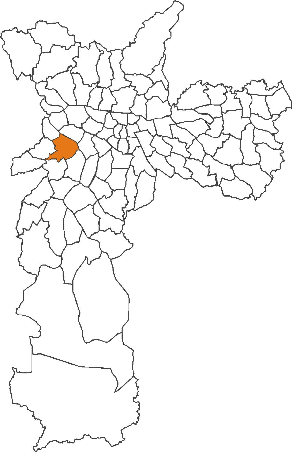 Karta över distriktet Butantã