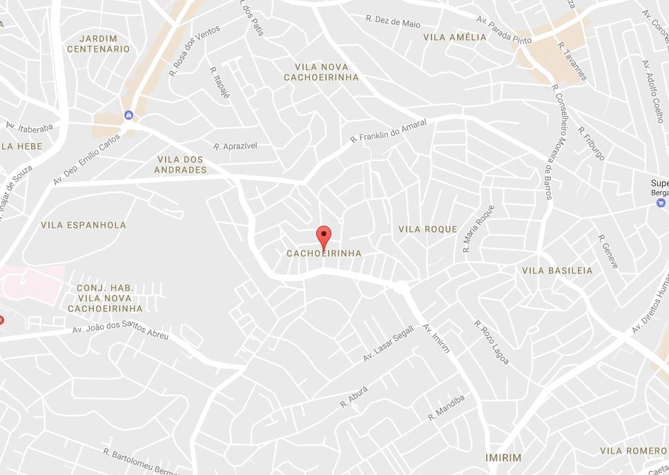 Karta över Cachoeirinha São Paulo