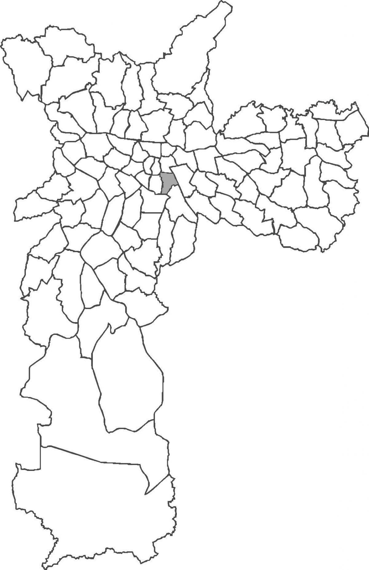 Karta över distriktet Cambuci