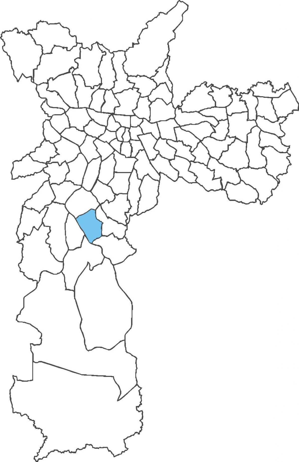 Karta över distriktet Campo Grande