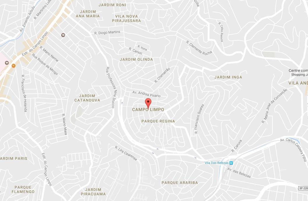 Karta över Campo Limpo São Paulo