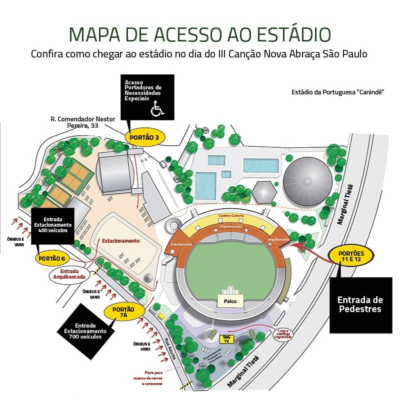 Karta över Canindé stadium