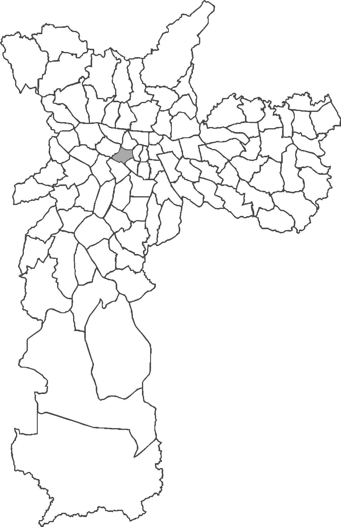 Karta över distriktet Consolação