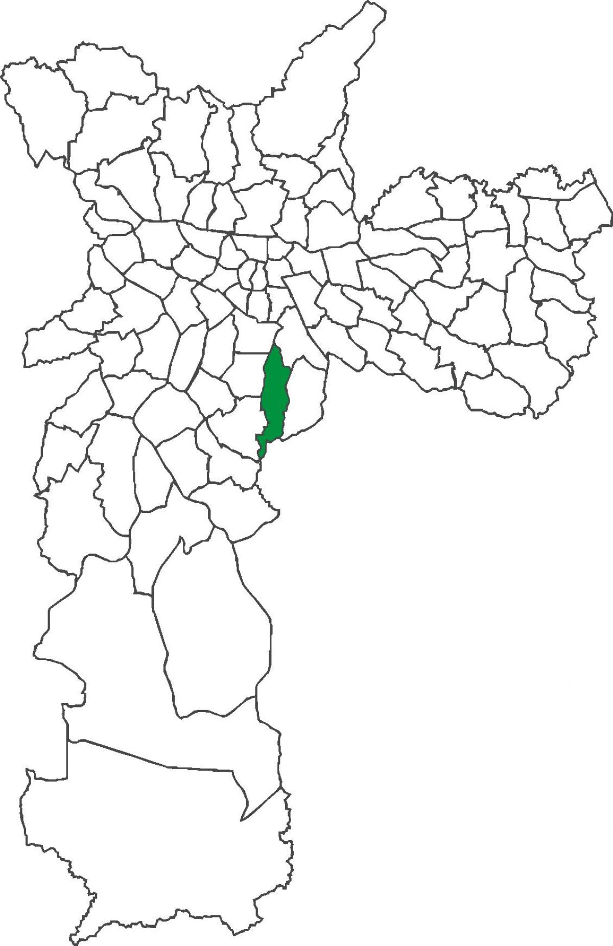 Karta över distriktet Cursino