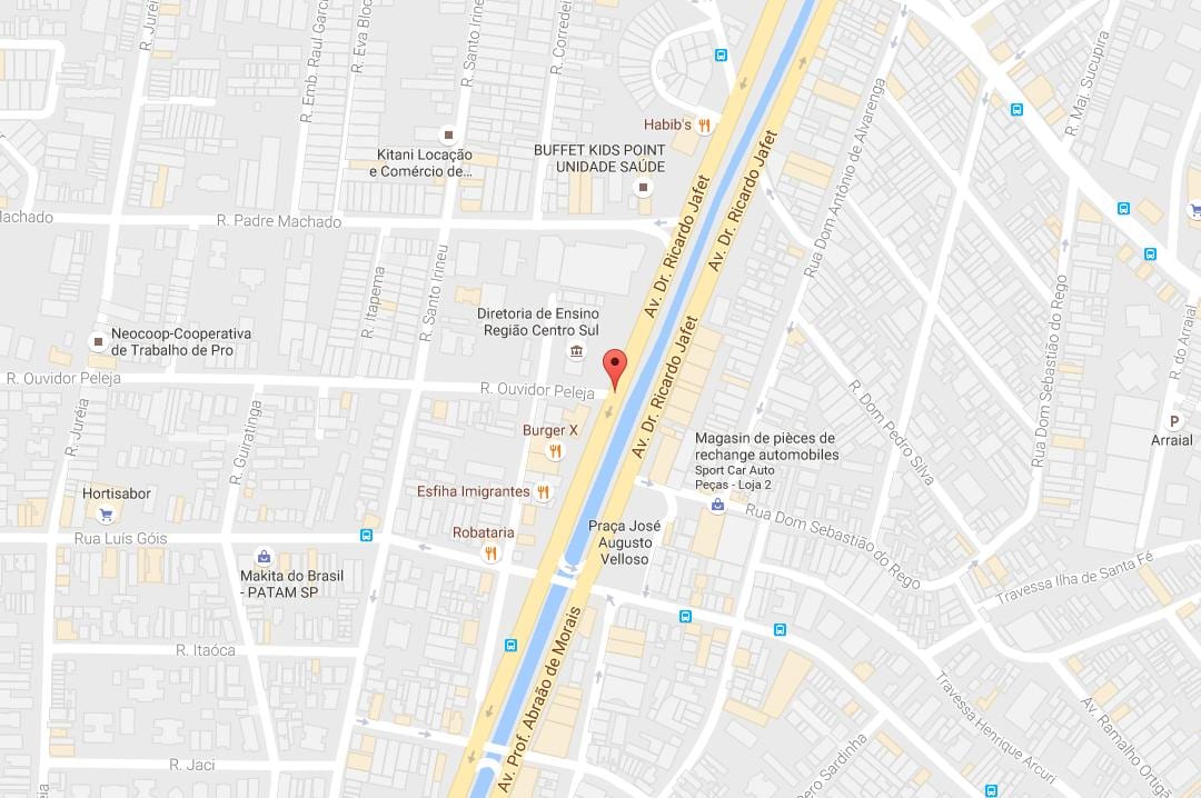 Karta över Cursino São Paulo