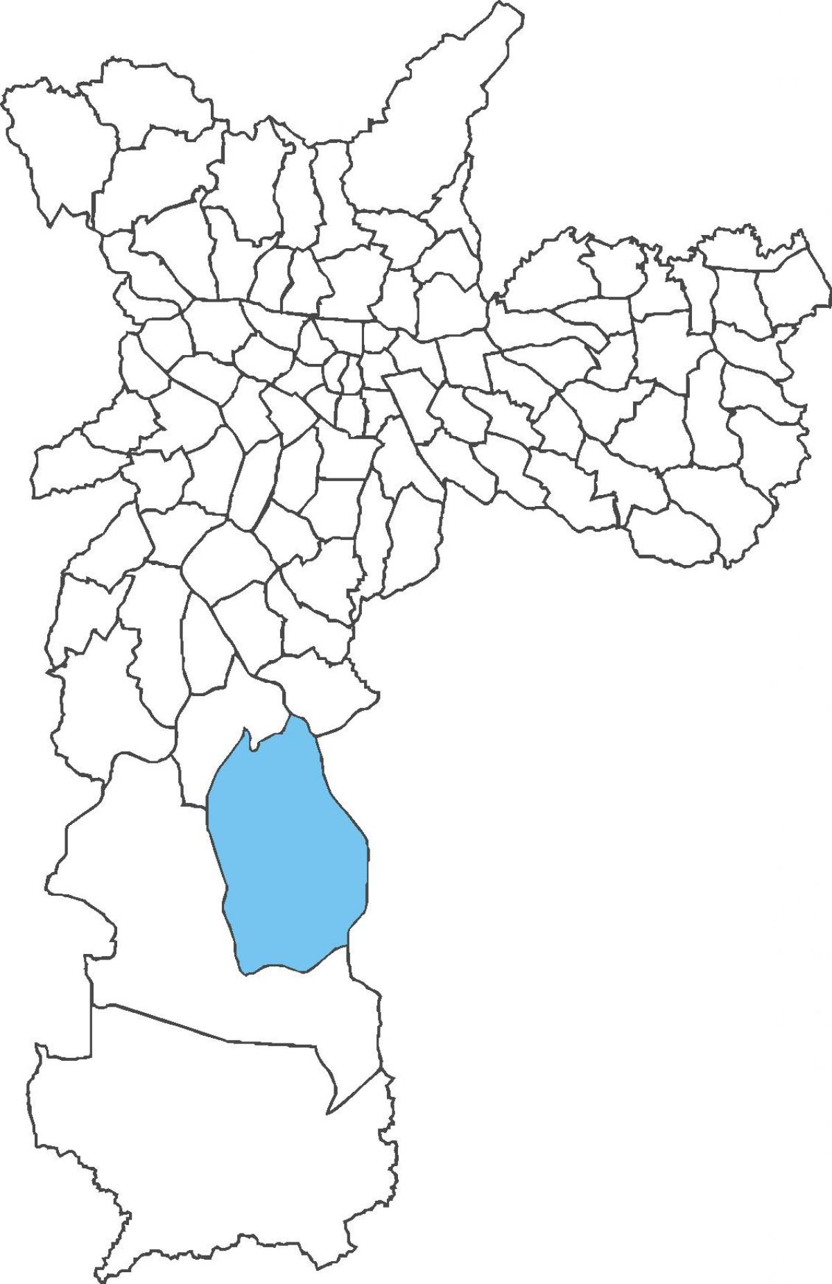 Karta över distriktet Grajaú