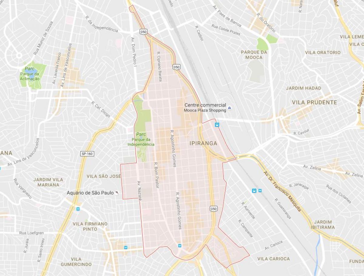 Karta över Ipiranga São Paulo