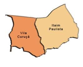Karta över stadsdelen Itaim Paulista - Vila Curuçá sub-prefekturen
