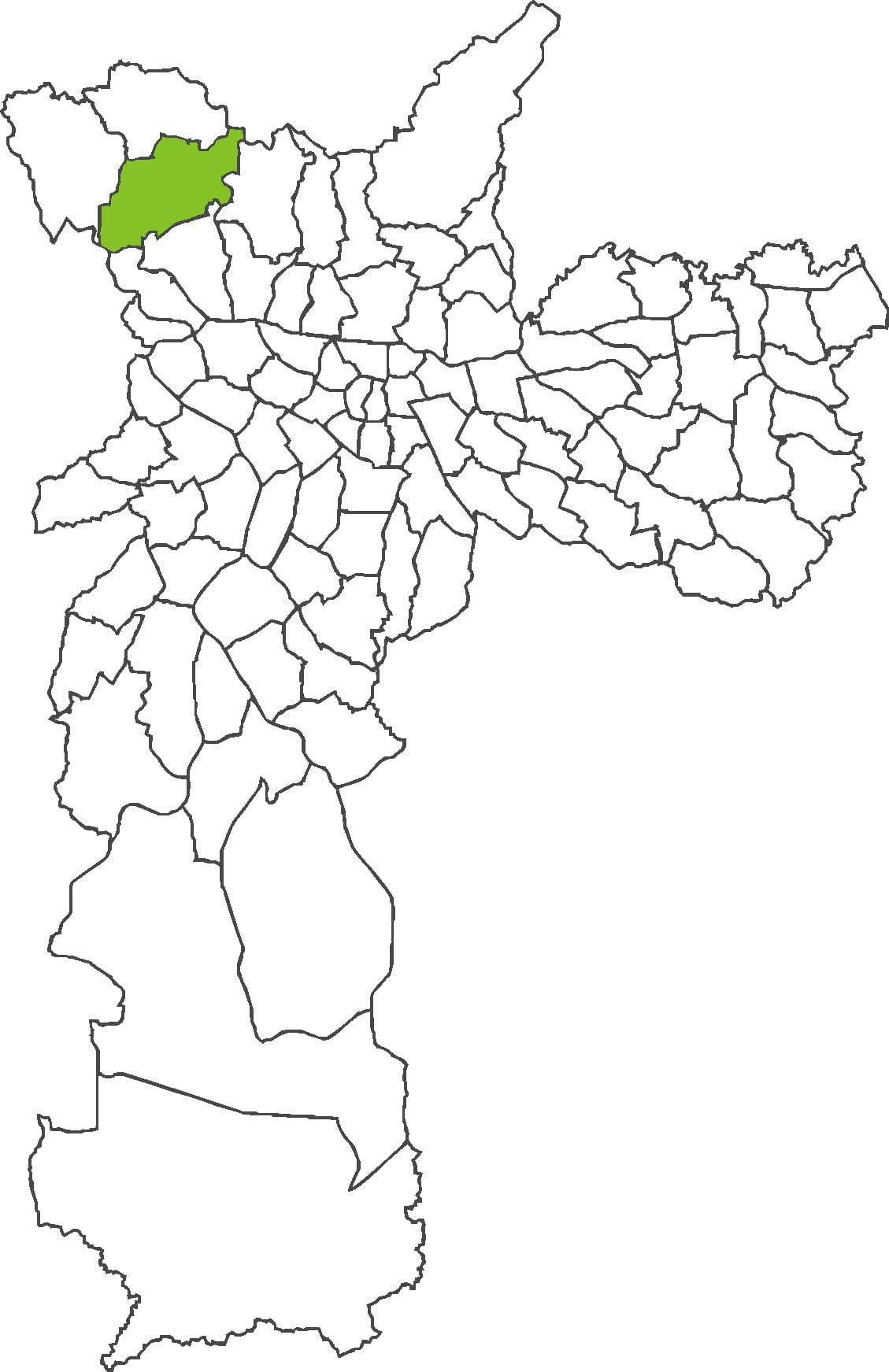 Karta över distriktet Jaraguá