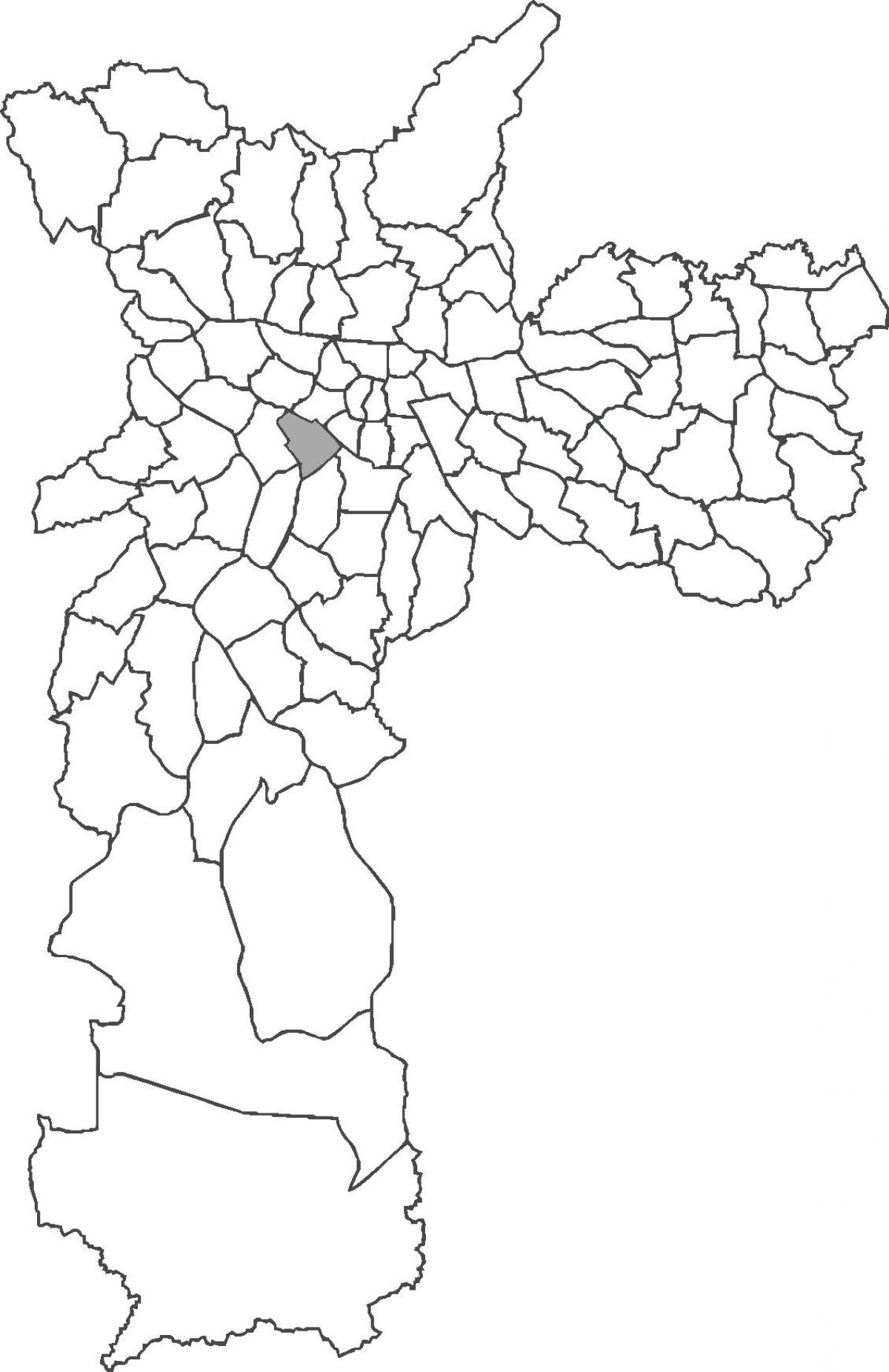 Karta över Jardim Paulista distriktet
