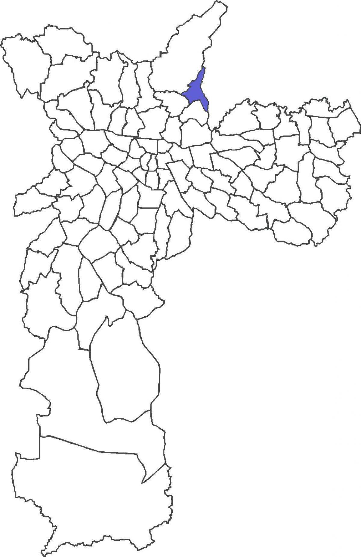 Karta över distriktet Jaçanã