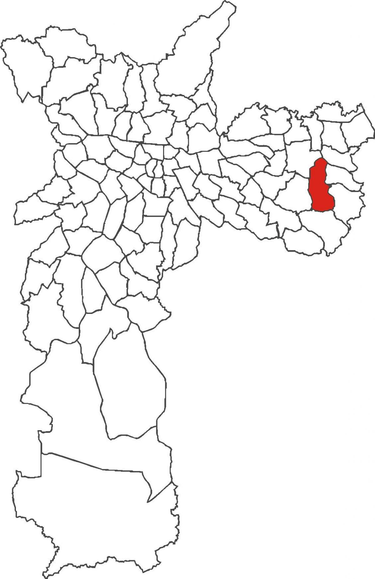Karta över José Bonifácio distriktet