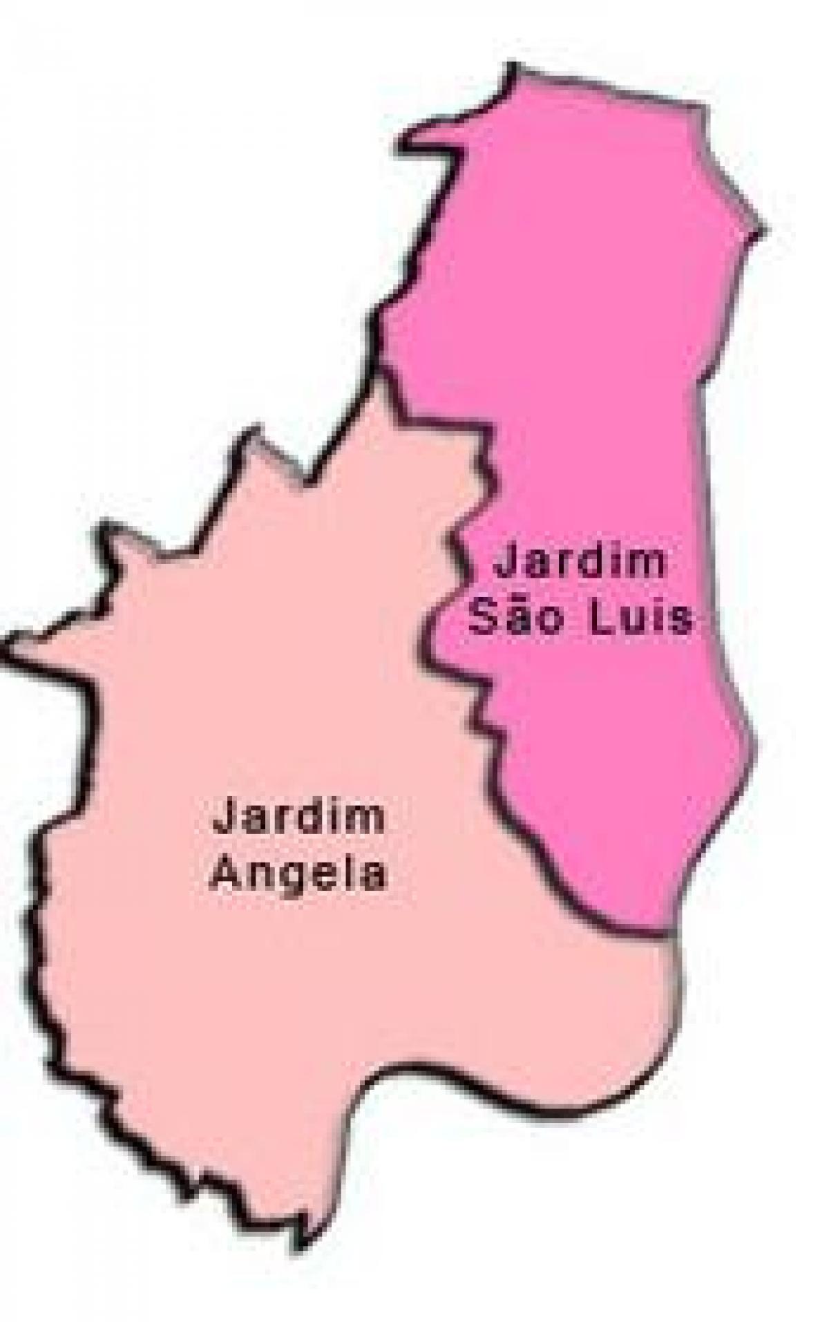 Karta över M'Boi Mirim sub-prefekturen