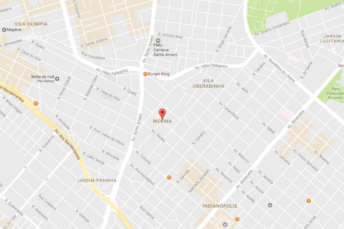 Karta över São Paulo-Moema