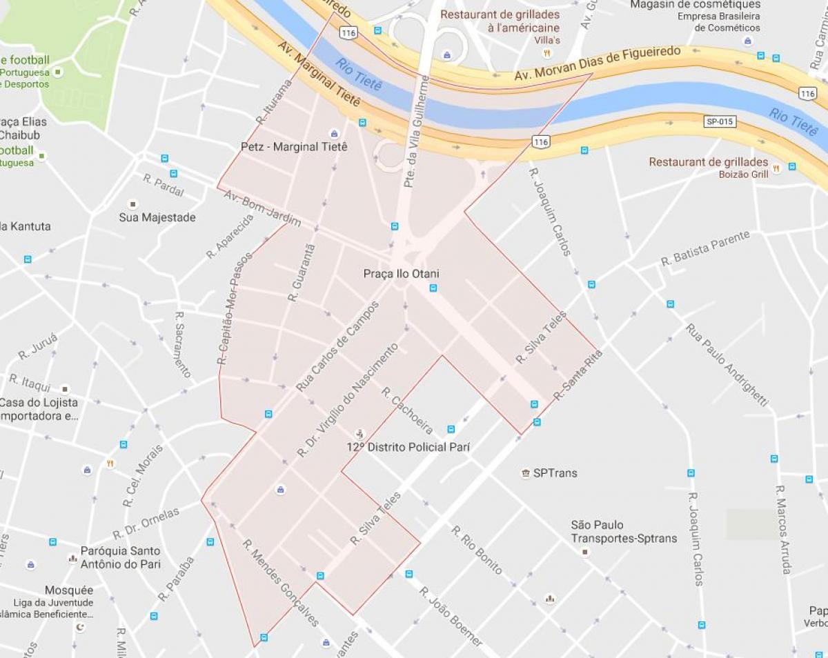 Karta över Pari São Paulo