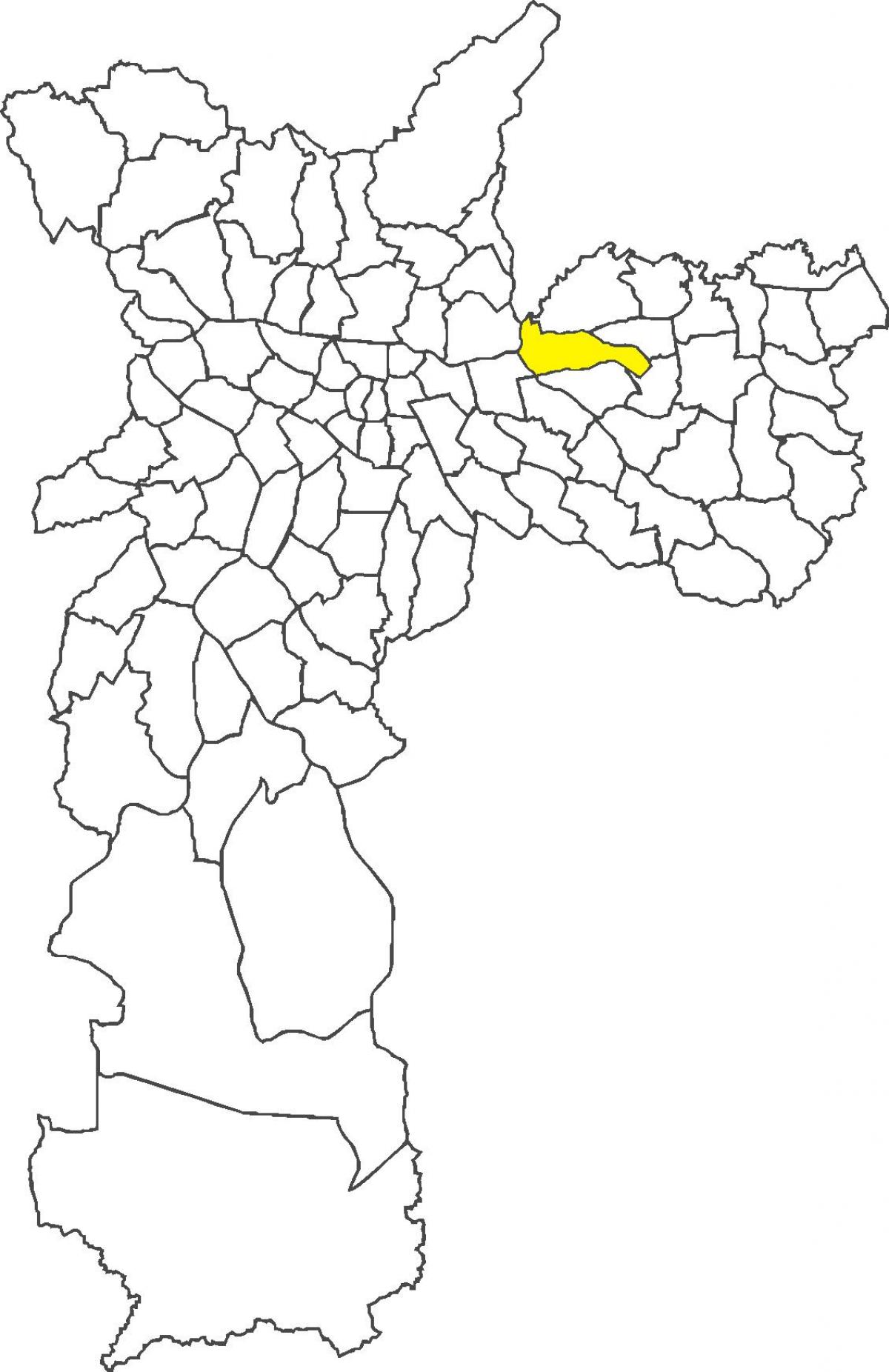 Karta över distriktet Penha