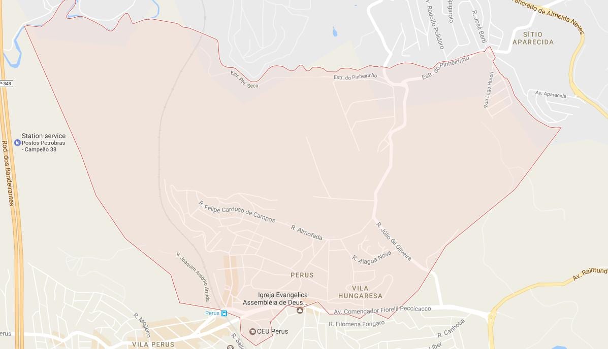 Karta över Perus São Paulo