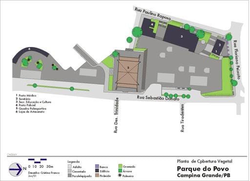 Karta över Povo São Paulo Park