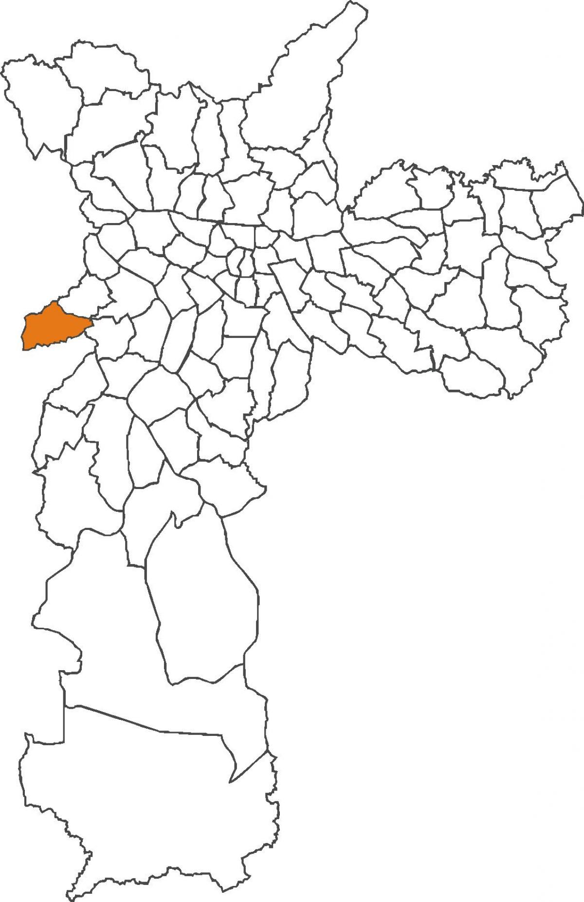 Karta över Raposo Tavares distriktet