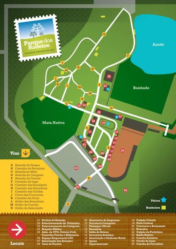Karta över Rodeio São Paulo park