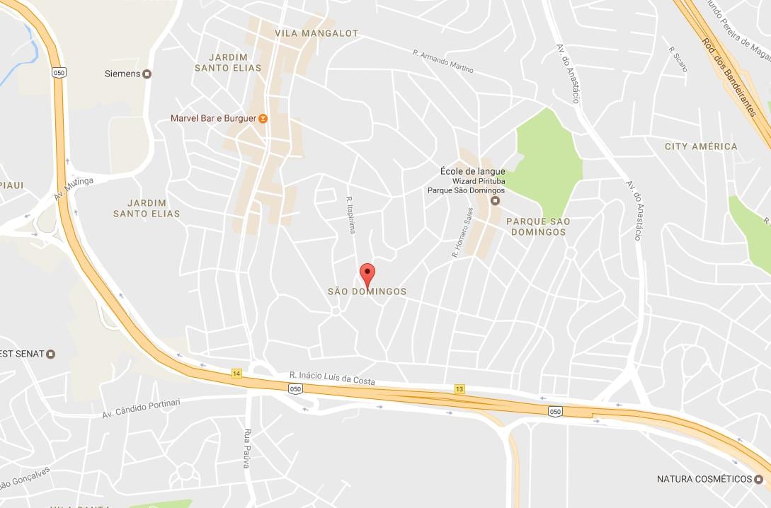 Karta över São Domingos São Paulo