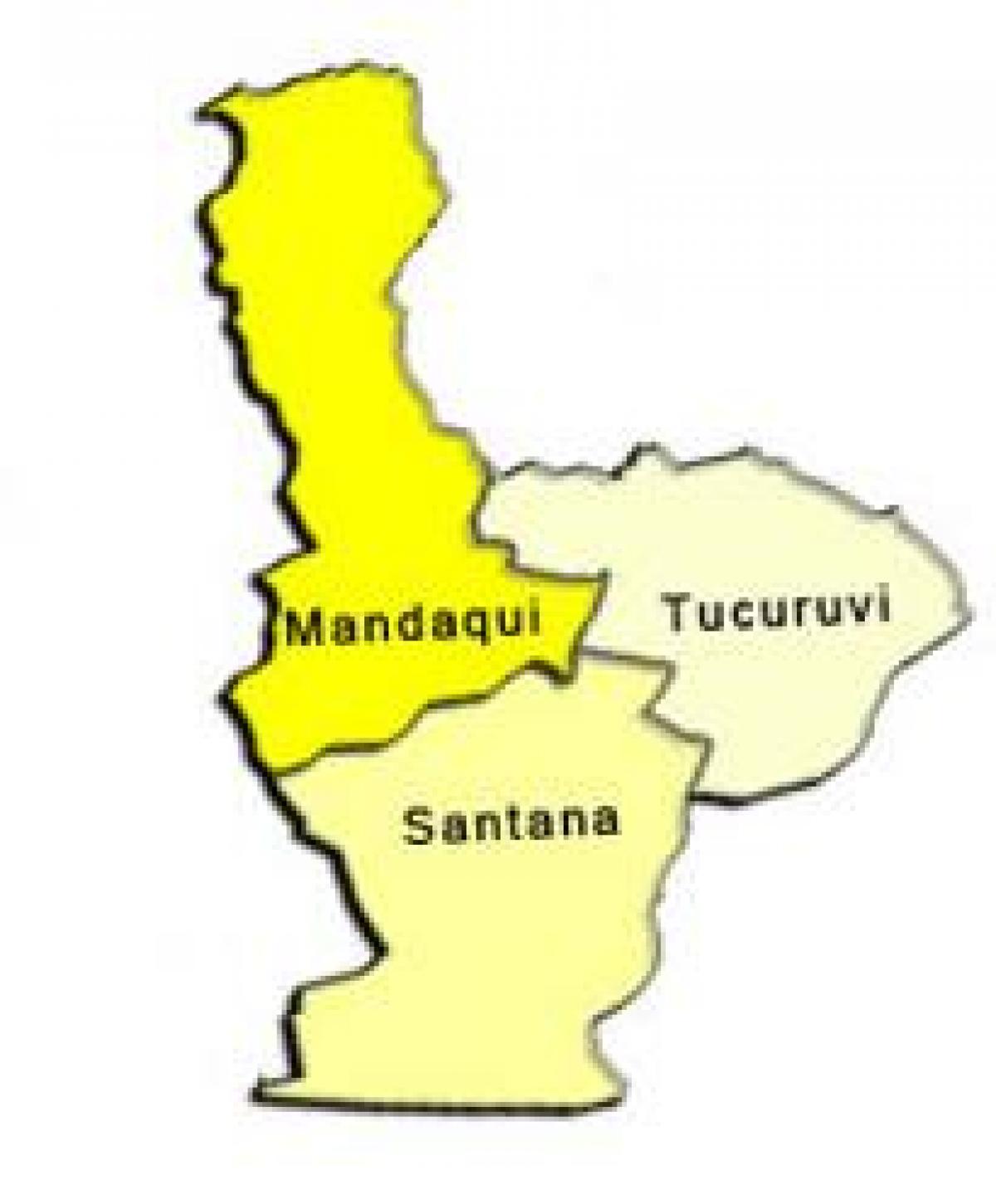 Karta över Santana sub-prefekturen