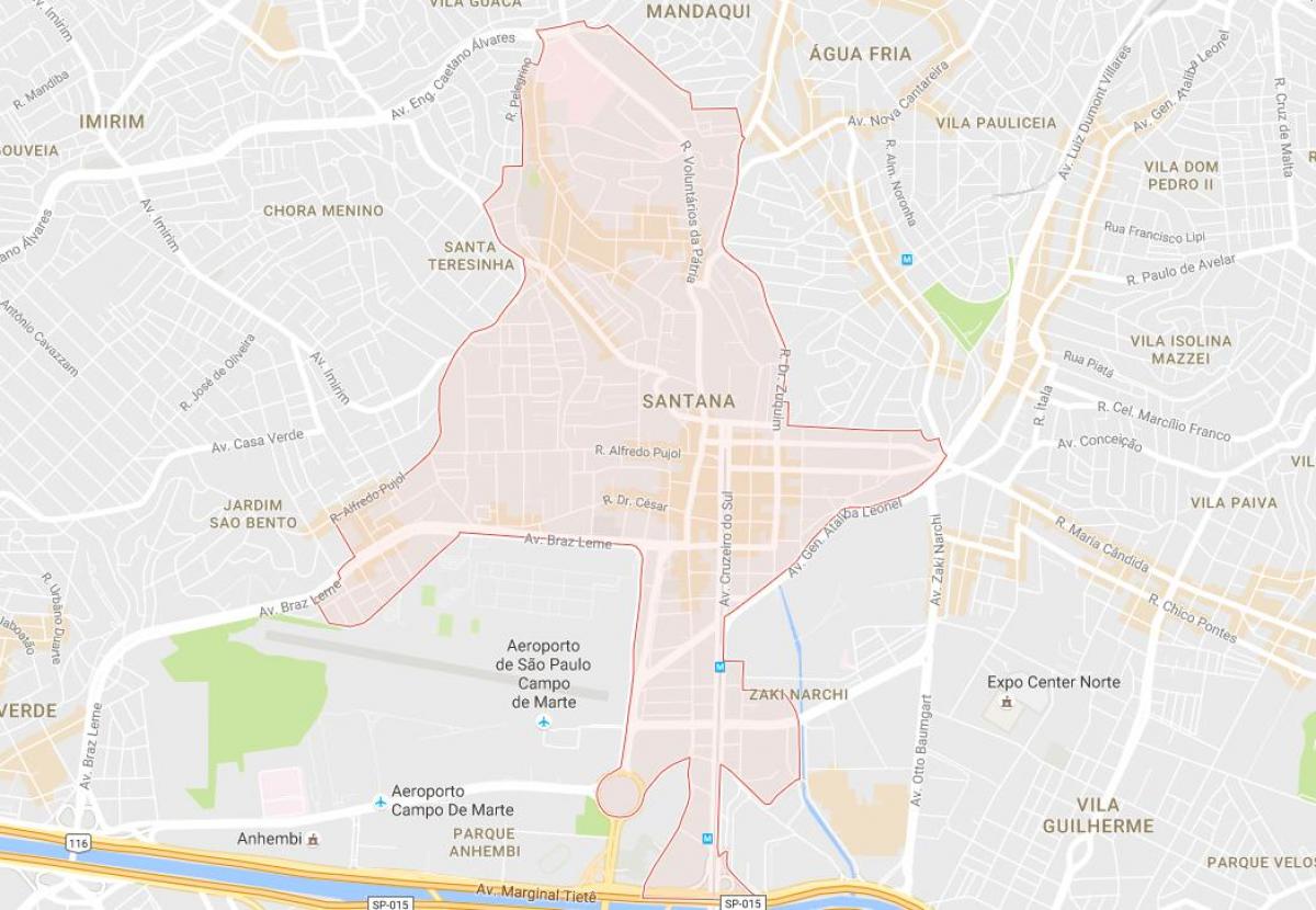 Karta över Santana São Paulo