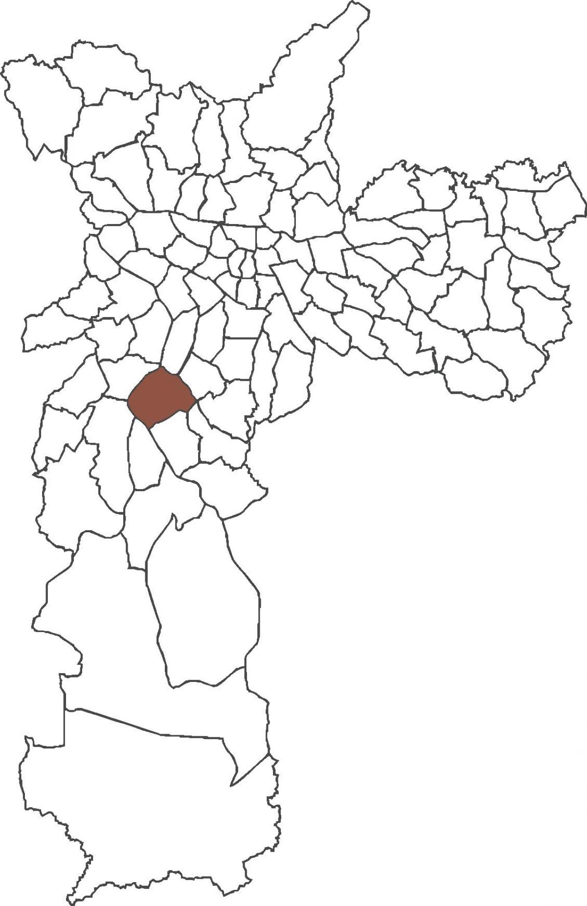 Karta över stadsdelen Santo Amaro