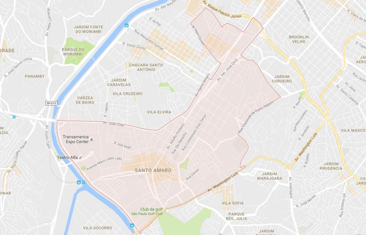 Karta över São Paulo-Santo Amaro