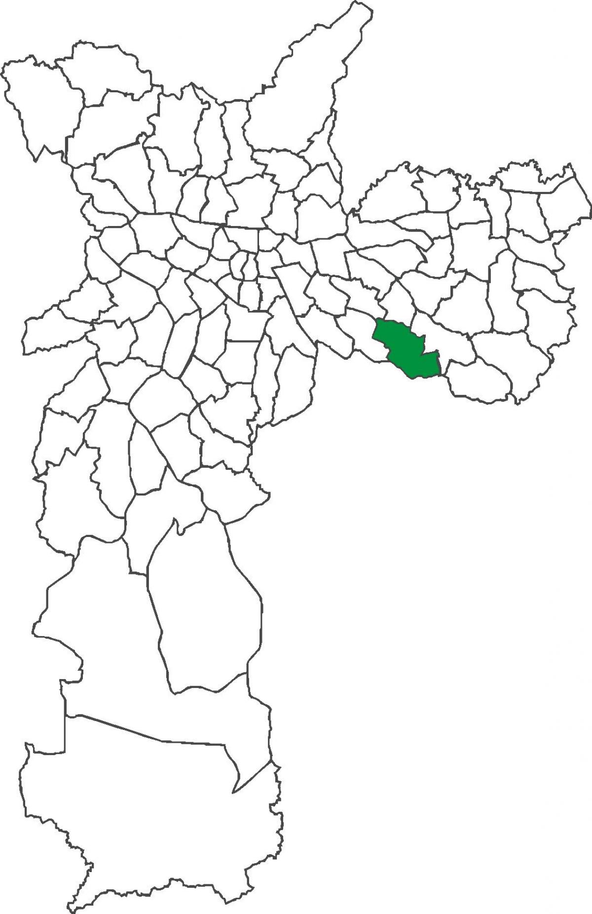 Karta över distriktet Sapopemba
