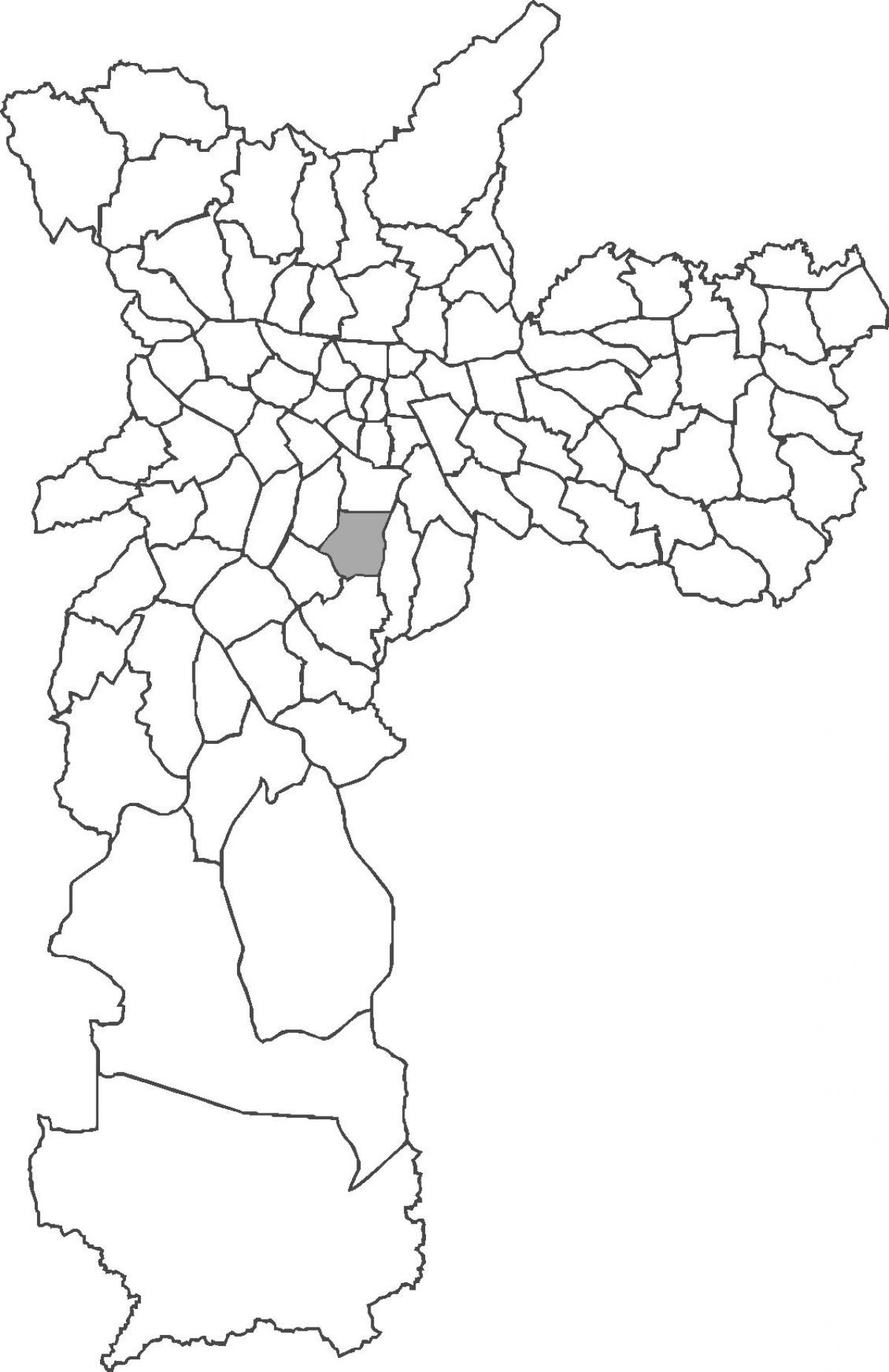 Karta över distriktet Saúde