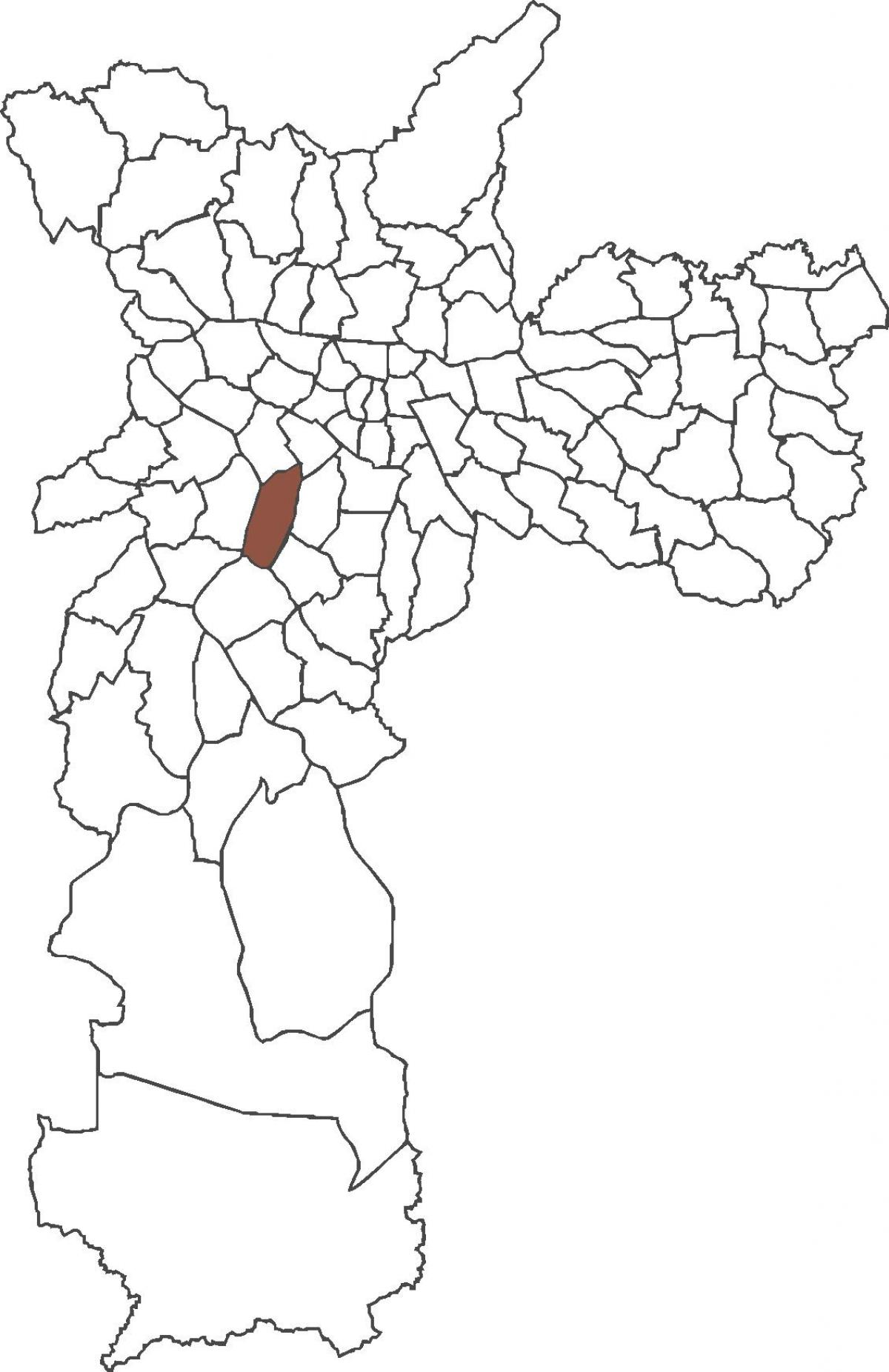 Karta över stadsdelen Itaim Bibi