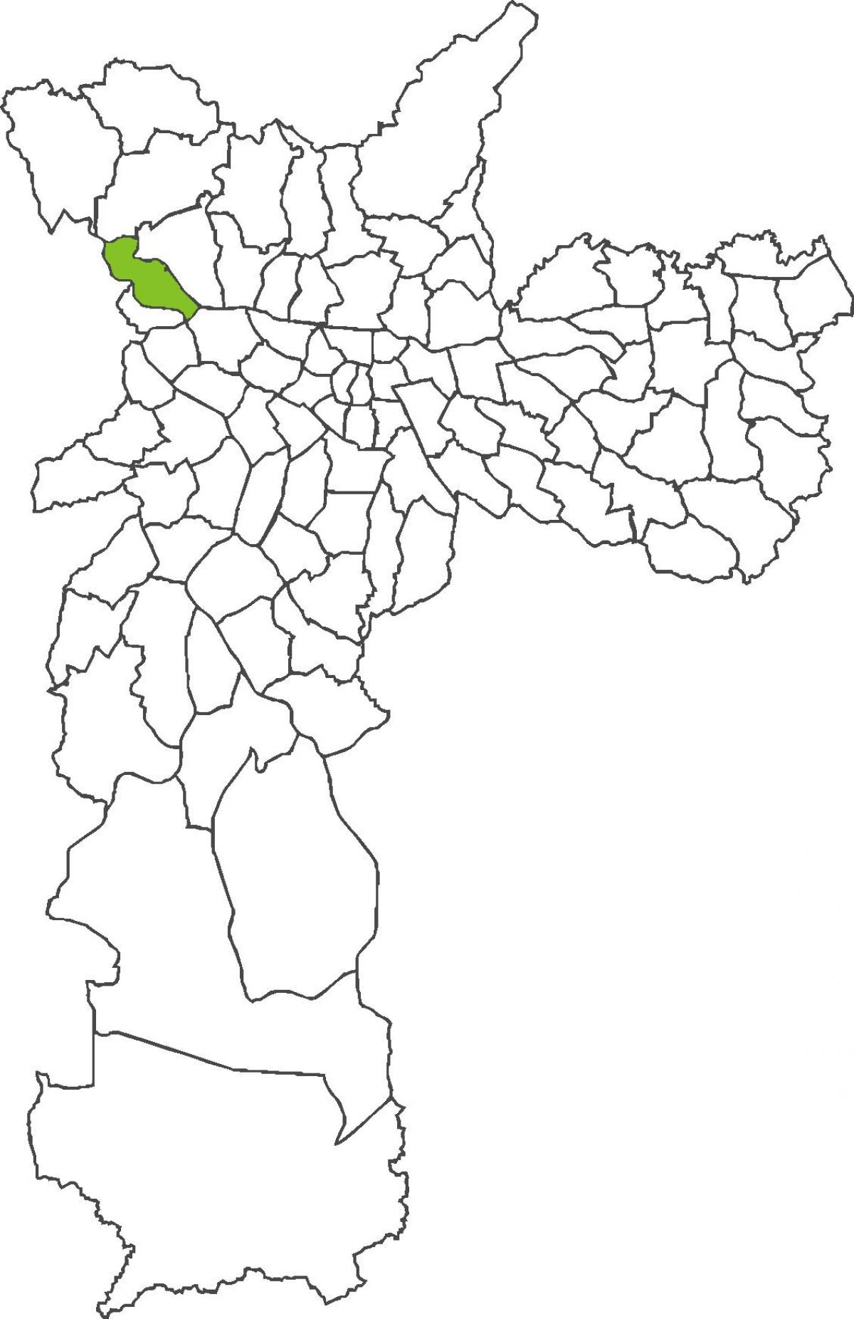 Karta över São Domingos distriktet