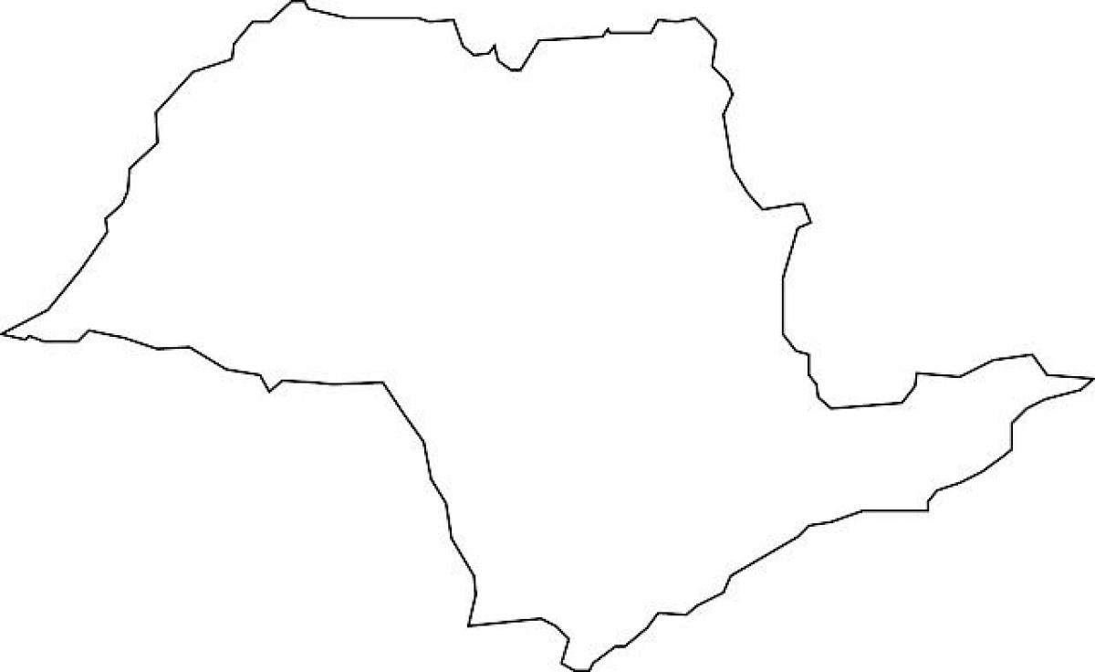 Karta över São Paulo-vektor