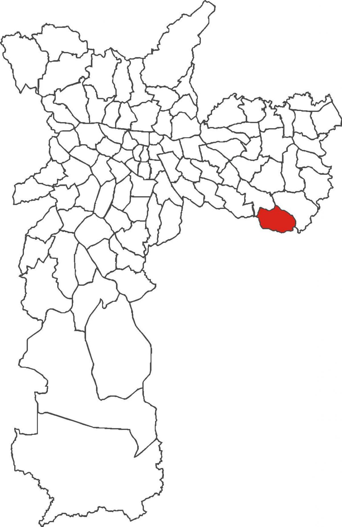 Karta över São Rafael distriktet