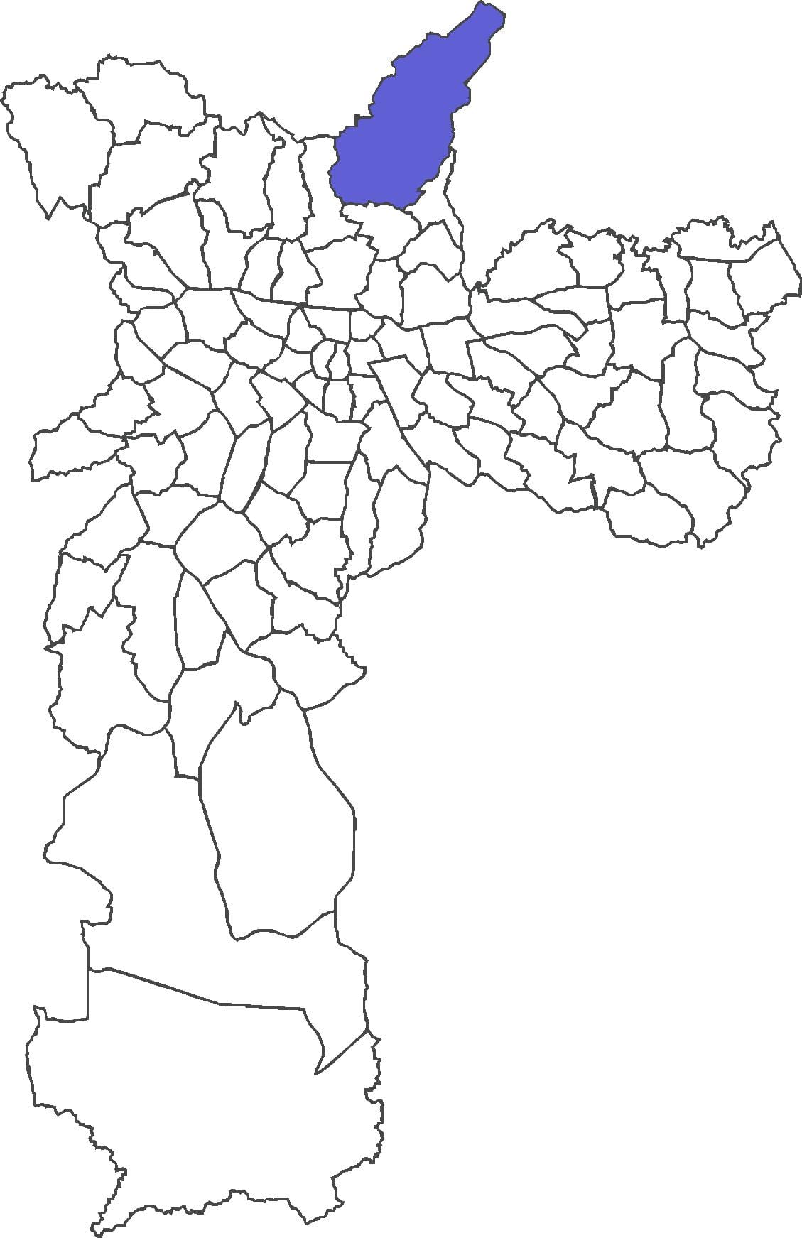 Karta över distriktet Tremembé