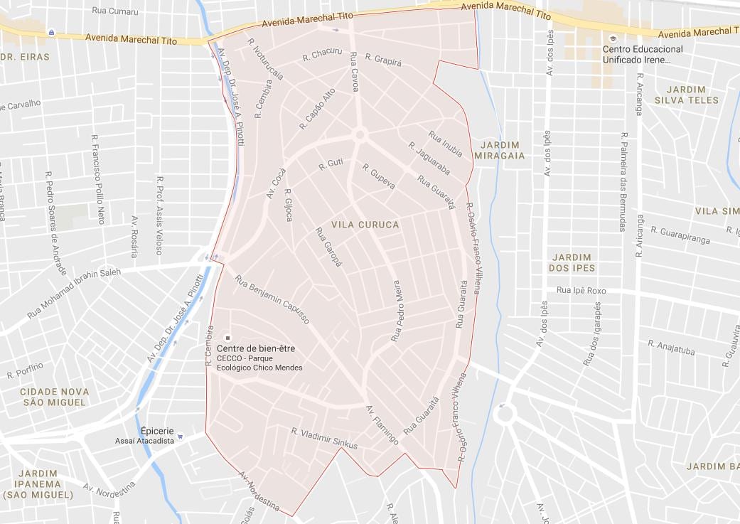 Karta Vila Curuçá São Paulo