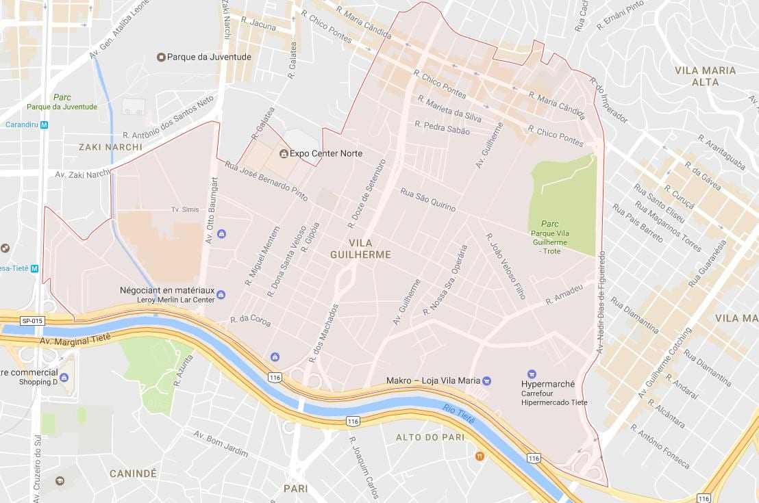 Karta Vila Guilherme São Paulo