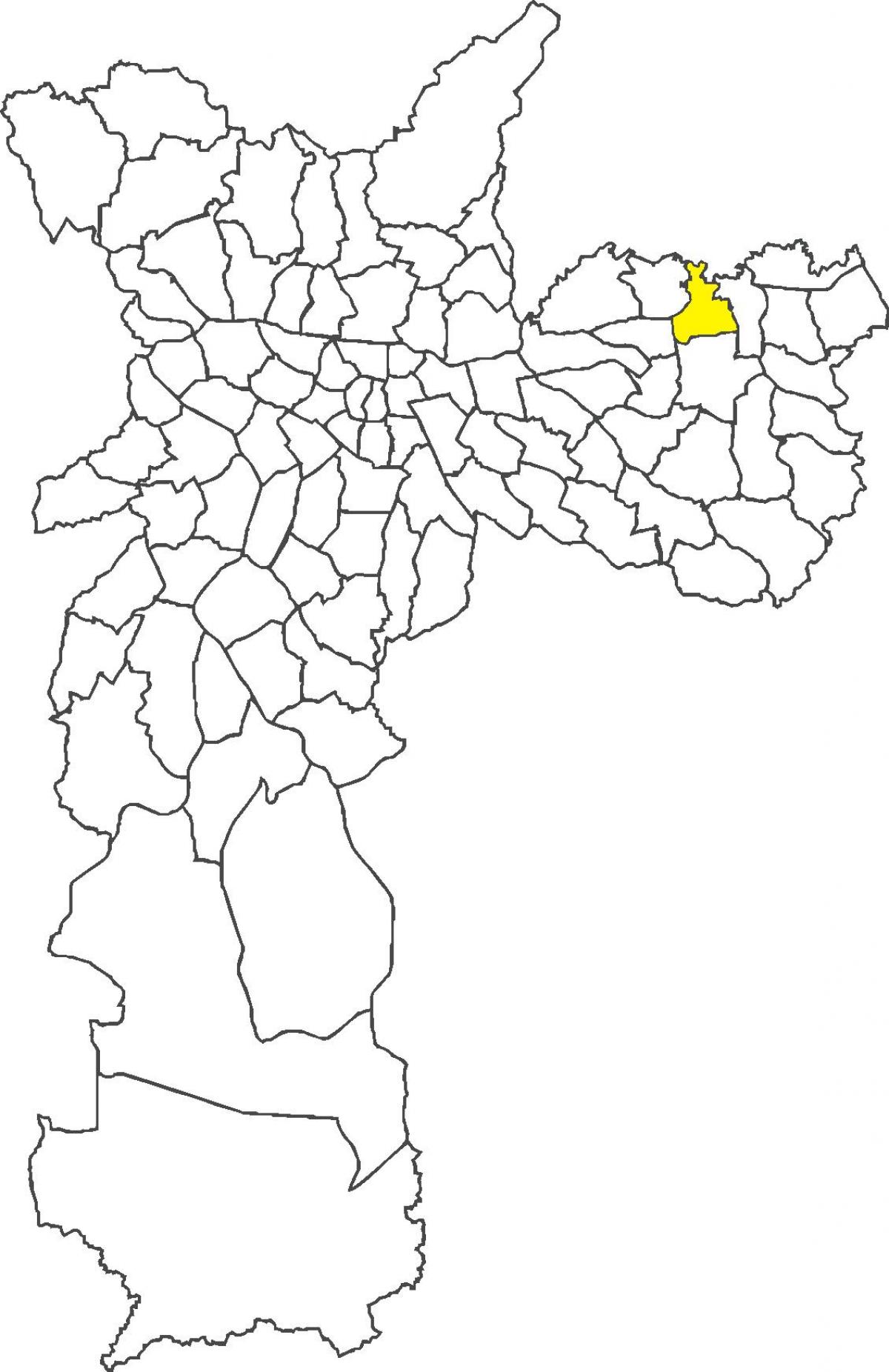 Karta Vila Jacuí distriktet